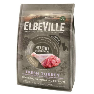 ELBEVILLE DOG PUPPY MINI FRESH TURKEY sausā barība kucēniem Tītars 4kg